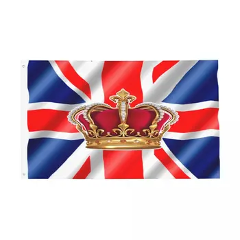 Британский Флаг Юнион Джек Флаг Великобритании наружный баннер с украшением из полиэстера Двухсторонние флаги 60x90 90x150 см