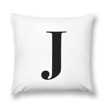 Буква J: начальная подушка с монограммой, наволочка для подушки, Рождественская Рождественская наволочка