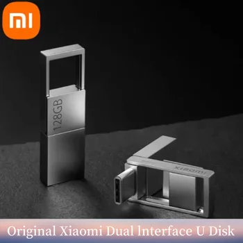 Оригинальный Xiaomi Dual Interface U Disk 64G 128G Memory USB 3.2 Type-C Интерфейс Мобильного Телефона Компьютера Взаимная Передача