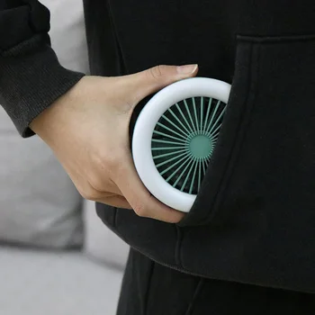 Портативный мини-настольный вентилятор, 3-скоростной складной охлаждающий вентилятор, USB-зарядка, светодиодный ночник с карабином для путешествий на открытом воздухе, кемпинга